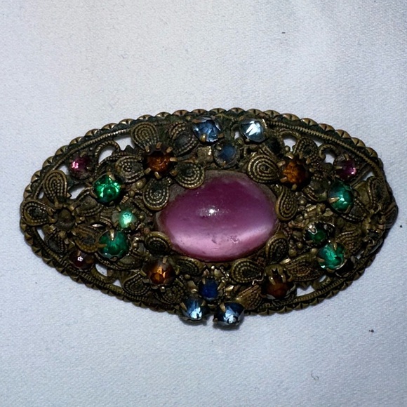 Vintage Stone Brooch - Picture 1 of 2